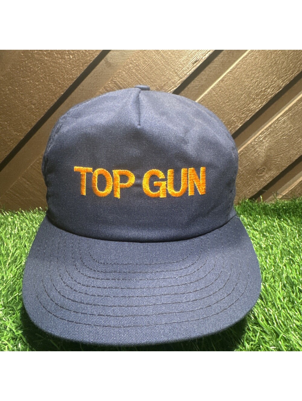 VTG 1986 Top Gun Movie Promo Hat Snapback Paramount Joy Insignia USA Navy